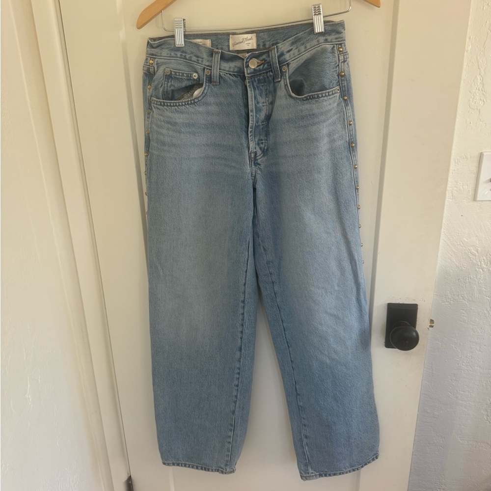 90s baggy studded jeans